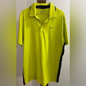 Nike Men's green Yellow Polo‎ Shirt